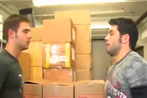 Coworkers banging Store Room