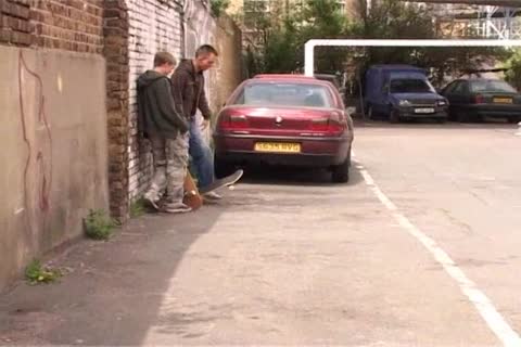 British Skateboarders Flaming plow