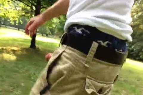 Public Jerk-off And cumming Into webcamera while Talking