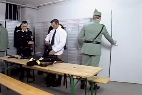 Three Police In The Locker Room