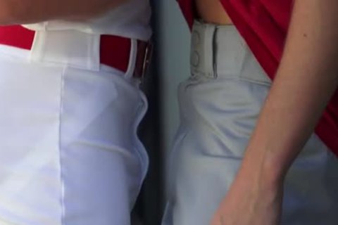 dirty BASEBALL PLAYERS receive hoety IN Tthowdys guy DUGOUT