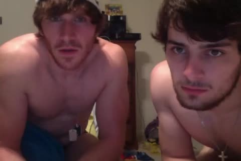 two filthy handsome straight twinks Go homosexual,engulf wang,dildo first Time On web camera