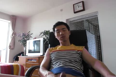 My kinky asian friend Cums 4 Times Using Poppers And Porn