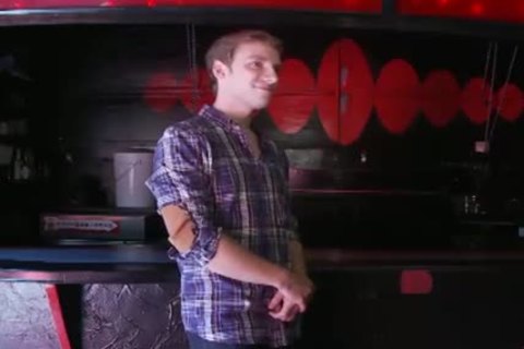 homosexual gets booty Stretched And Licked In Bar