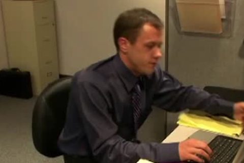 yummy Office homosexuals drilling booties In The Office