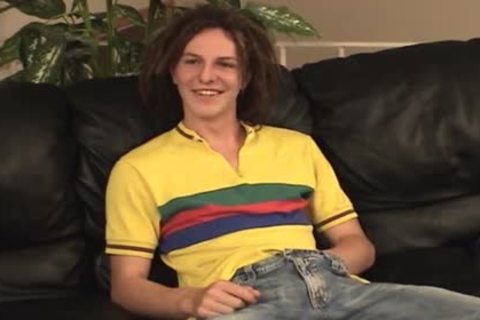 Hippy guy Whips Out His dick And Strokes It