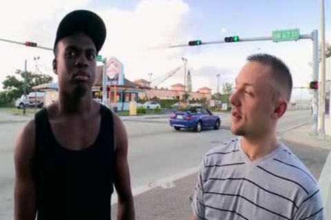 White People In The Hood Thug black