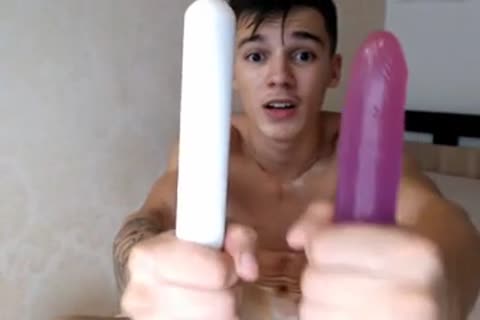 Romanian stunning pumped up lad slams His Wide Open Smooth booty