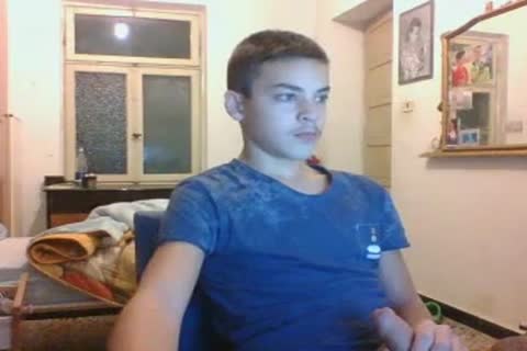 18 YO Mexican Jerks His gigantic ramrod