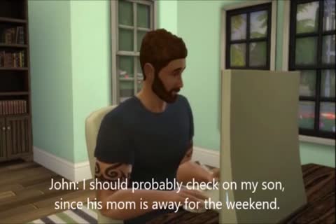 Bad dad - gay cartoon