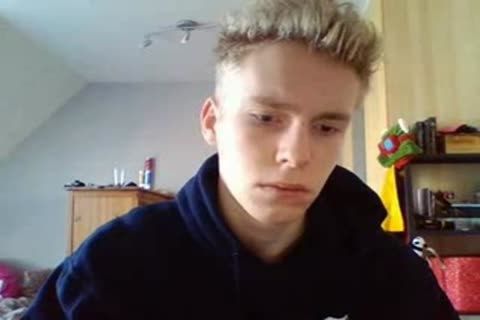 German lad Cums On Web Camera, Large weenie, Round a-hole