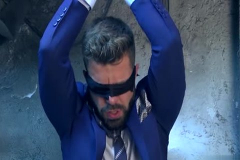 Russian homo Flip Flop With penis juice flow