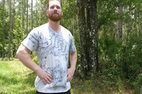 two Swinging cocks In The Woods
