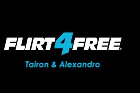 Tairon & Alexandro On Flirt4Free - ebony Flexes Muscles As Latino Jerks BBC