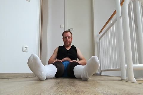 White Socks, hose And A G-string