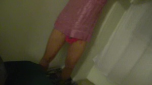 teen dresses in beauty's clothes and acts like a dog