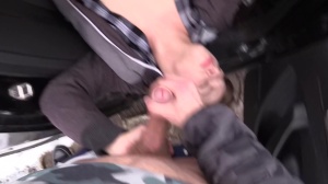 Super fascinating 18 years old Czech sucks in a taxi