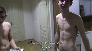 Slovakian twink with large  penis got nailed