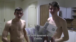 Slovakian twink with large  penis got nailed