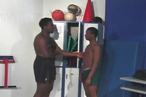 Petite ebony dude bonks His powerful friend In The Rear