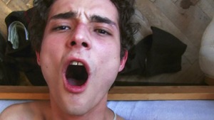 Angelic twink with horny curls receives boned in the butthole
