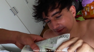 Czech Hunter - Bareback dick sucking plus brown hair twink