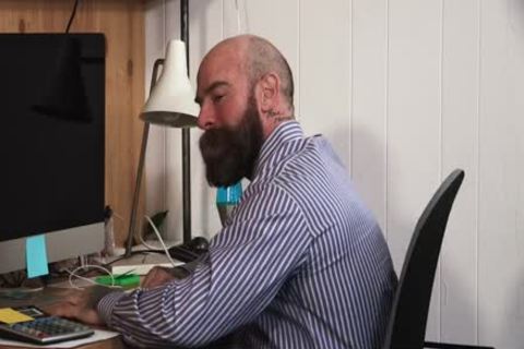 taut lad Seduces delicious Bear Stepdad