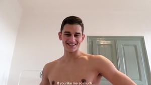 CzechHunter.com - Bareback Czech receiving facial in the bed