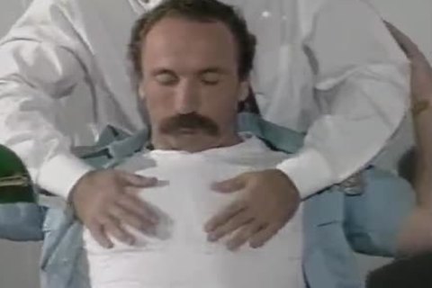 concupiscent hairy Police Captain Having joy