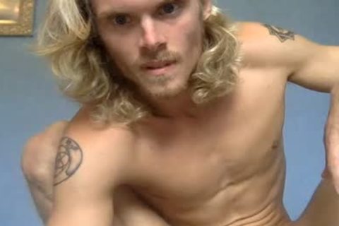 Blond twink Showing His ramrod In Live