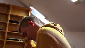 Czech Hunter: Super slim Czech dude bareback doggy fuck