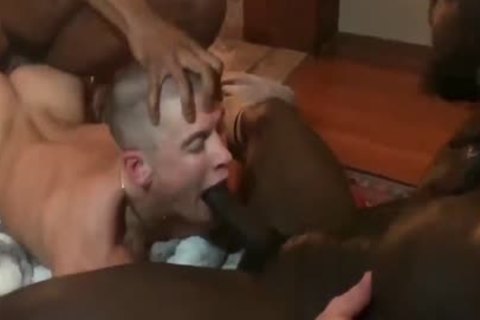 Smoking sleazy raw Interracial bunch bang