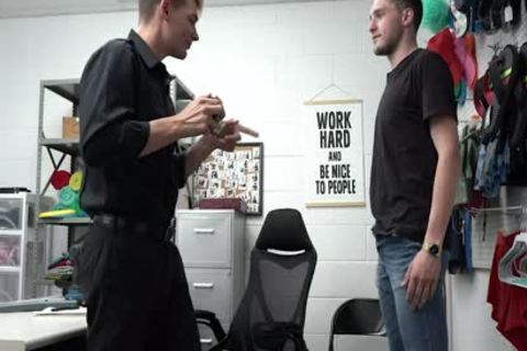 attractive lad Sucks And Rides Guards Hard ramrod