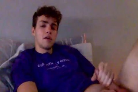 youthful boy wanking In Live