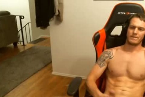 twink Gamer wanking In Live