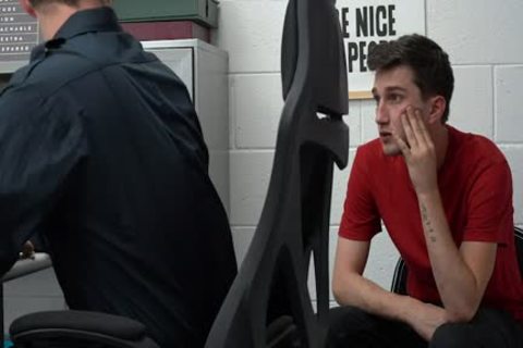 legal age teenager man Pleases Security Guard