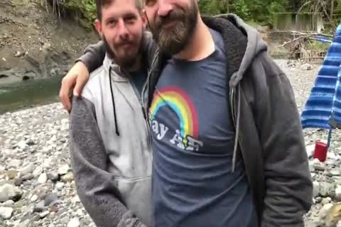 My friends plowing In The Woods