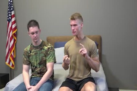 'Army Cadet Sucks penis For The First Time'