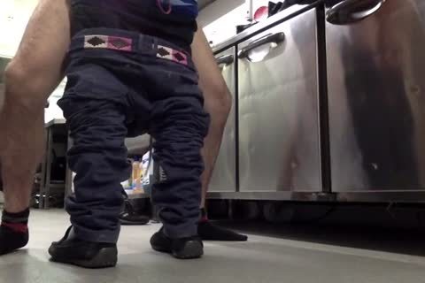 Two dirty weenies fuck Bb In The Kitchin Where One Works As