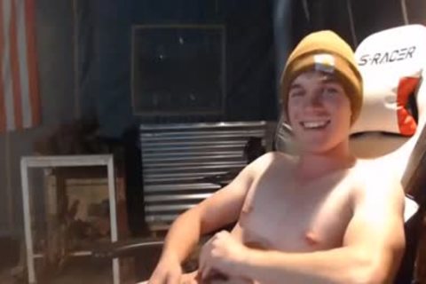 lad With Blue Eyes jerking off In Live