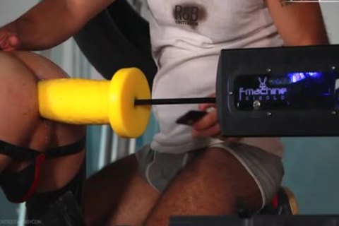 James Oakleigh Takes A Serious Fisting And Monster poke Machine dildo