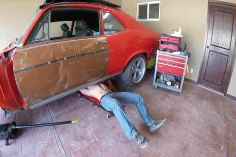 Brock Cooper-Garage wank And sperm