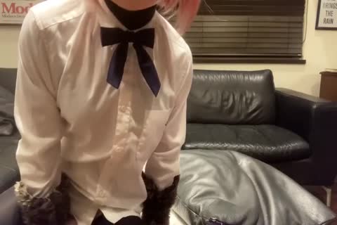 Kigurumi 001 Lubricating Me, And Inserting A lengthy dildo Uwu