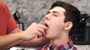 FamilyDick.com - Dakota Lovell bouncing on cock in the kitchen