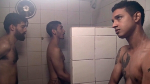 LatinLeche.com: Gael gangbang in shower