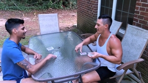 BottomGames - Jax Thirio wearing panties challenge in the bed