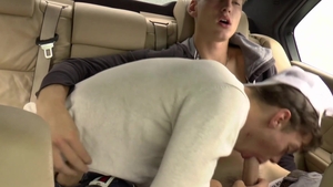 EastBoys - Casper together with Tommy sensual kissing in limo