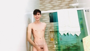 LustForBoys.com: Henry Evans wanking in shower