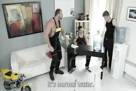 2 Hard Mechanics Use A Smooth twink As A cum-Rag After bandfucking howdym!