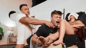 Str8ToGay: Super slim Ryan Bailey fantasy cheating gagging